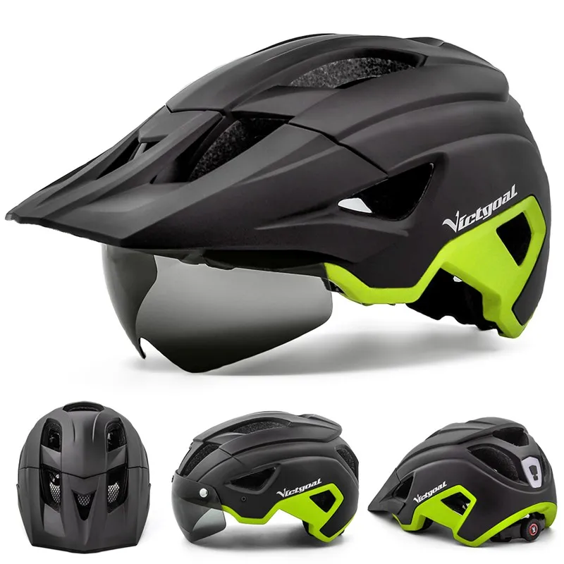 Achetez le VICTGOAL-Casque de vélo LED avec visière pare-soleil | Collection Casque Vélo Visiere – Image 4