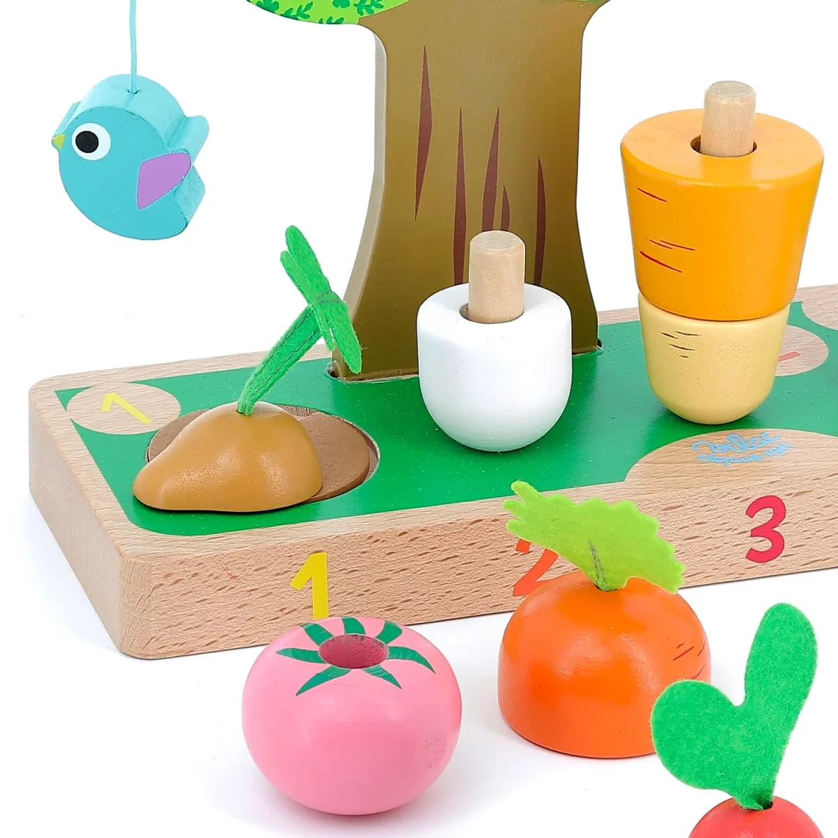 Jouet en bois pour apprendre à compter - Légumes – Image 8